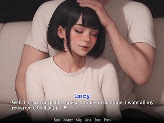 Obsessed Lucy #4, She Uses Her Feet, Animated Cute Roommate Porn Game