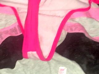 Cumming in sisters panties. VS PINK