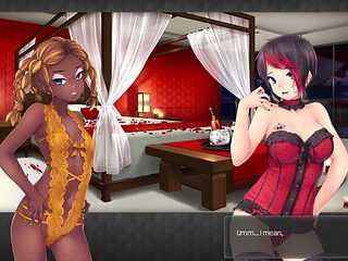 Two hot babes share lucky guy in FFM threesome
