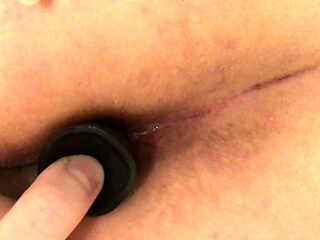 Japanese bbw gets her virgin ass trained