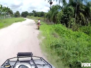 Ashlynn Taylor In Hiker Blowjob on a Quad