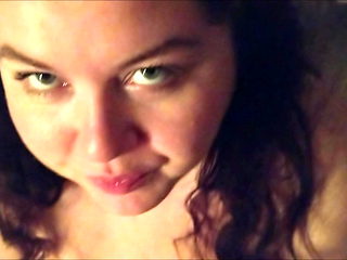 AMWF BBW swallows Asian cum