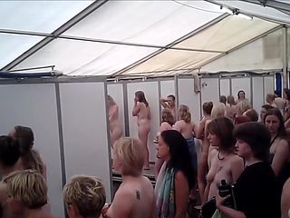 Festival shower voyeur