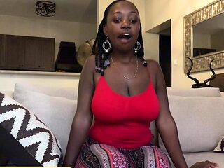 Huge boobs African amateur fake casting