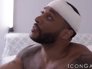 Black stud Jaxx Maxim pounds his doctor Michael Roman