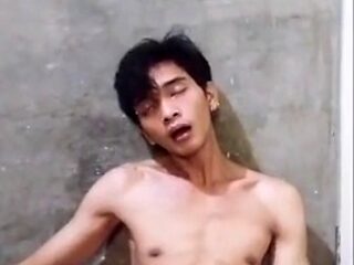 Young boy experiments with his first sex toy - part 2