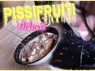 Goth Teen Pisses in Fruit Bowl and Drinks It All - Piss Drinking Humiliation