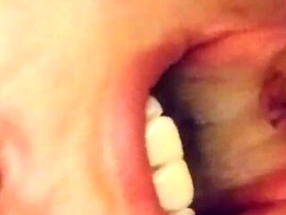 Piss in her mouth in bathroom