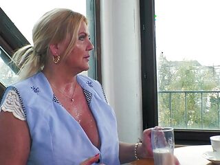 German swinger couple seduces big boobs mature housewife