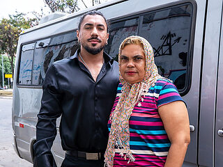 Fat Granny Ass Gets Destroyed in Driving Bus