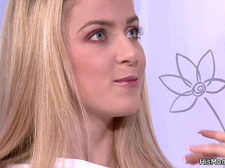 stepMom and teen lesbian have fun on the kitchen