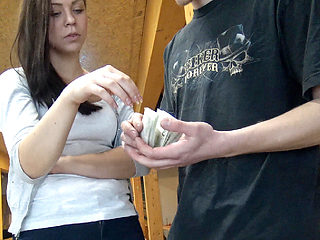 HUNT4K. Cutie makes love with stranger to earn cash for...