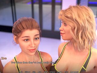 PC game featuring big boobs in a visual novel style