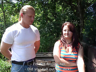 Horny and fat slut is riding a massive dong really greedily