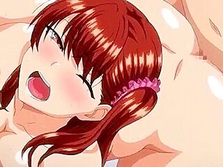 He hypnotizes them, lines up the three of them, and penetrates their anuses, cumming inside them.