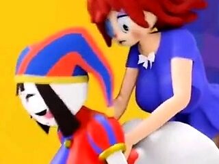 Pomni and Ragatha going at it, with voices