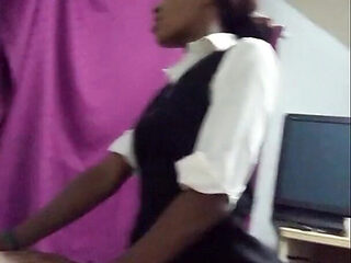 18 Year Old Horny School Girl, Sucks and Ride Cock for a First Time, Her Face Shows Enjoyment with Older Man