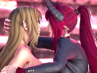 Scuccubus enjoys some wild fun with her elf in a hot animated scene