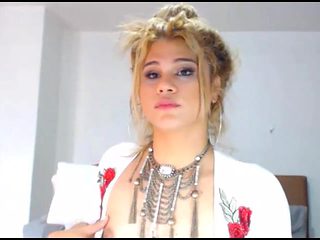 Cute Blonde Tranny Plays Her Hard Stick