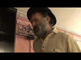 Handicap man gets his dick sucked in the living room