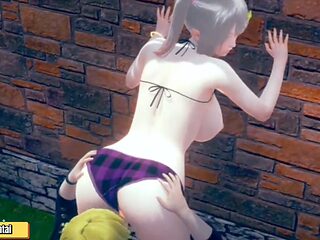 3d futanari, college, teen asian