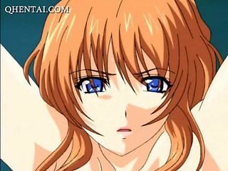 Big meloned hentai babe gets vibed and squirts