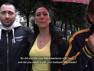 Hard DP for the brunette slim rounded ass slut