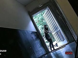 GGG John Thompson's cellar gangbang features a chained swallowing slut