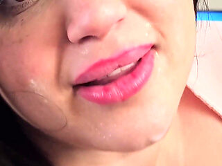 Cheating Latina Girlfriend Comes Home with a Facial and Cum Soaked Panties