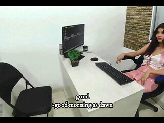 My Bitch Boss Makes Me Strip so She Can Fuck Me and Give Me a Job Creampie