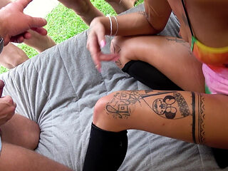 Scandal!!! Garden-gangbang in Germany - Cathaleya - Horny Slut