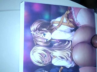 Anime triple ass cumshot