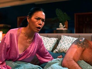 Beautiful nude Dana Vespoli and Alexia Anders enjoy some bedtime fun together.