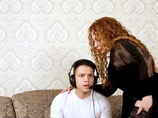 Mature bitch gets off with her freaky stepson big time