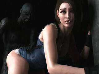Jill Valentine Gets Hardcore Monster Cock Fuck - Animated Hentai BBC Domination