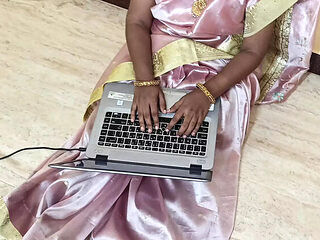 Tamil Married Housewife Fucks in Uniform - Hot Maid Roleplay with Laxi Ammu