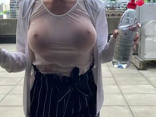 Amateur striptease and Solo masturbation