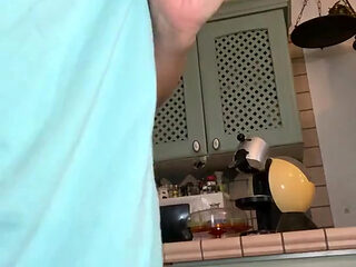 As soon as she wakes up and immediately in video chat with a fan of mine