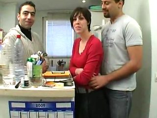 Amateur short hair college girl group sex