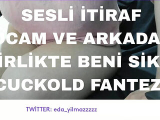 Hot Turkish MILF Cheats on Hubby - Threesome with His Friend & Group Sex Confession