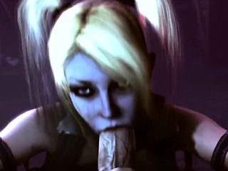 Naughty Arkham babes fucked hard after blowjobs
