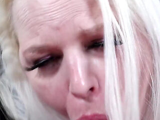 Sexy BBW maid does what she is told