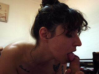 POV Blowjob Delicious Tongue Game in His Cocoon