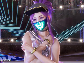 [mmd] Secret Number - Who Dis Sexy Stripteas League of Legends Uncensored Hentai