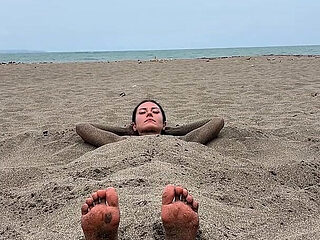 Buried in the Sand & Beach Yoga - Double the Show