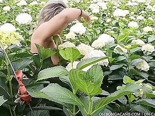 This Gardener Gets Horny While The Boss Is Away And Got Caught By Some Customers