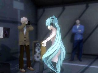 Miku - Dancing and Private Photo session Full Naked