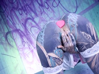 Tattood Girl with Glasses and Buttplug Fucks a Tattooed Dick, DP, Facial