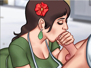 hot aunty make seen in cartoon