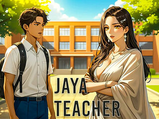 Jaya Teacher Part 7 Hot 3D Animation: Naughty Indian Teacher Thinking About Student's Big Cock